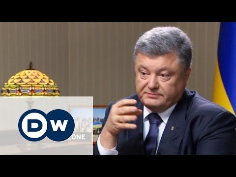 Порошенко ответил на неудобные вопросы Deutsche Welle - Conflict Zone на русском Video