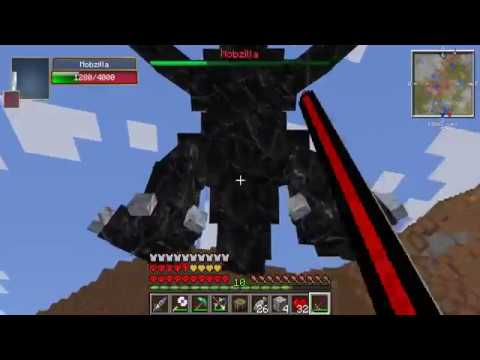 Minecraft: Hardcore Modded Survival - Episode 25 - Mobzilla Boss Battle