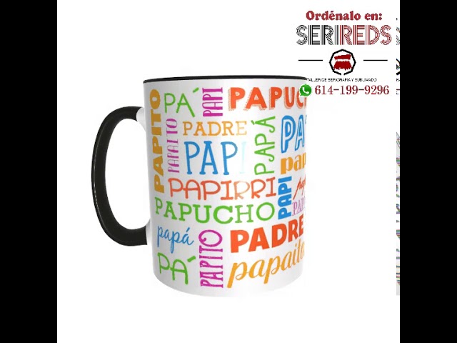 Vídeo relacionado con DEREGALOOS Taza Personalizada para Padres con Foto. Regalo Original Día del Padre Estilo Cómic y Dibujo Cartoon. Taza de Desayuno para Papá y Abuelos. Cerámica 330ml