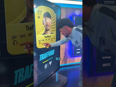 James Trafford predicts his FC 26 rating! 🧤🌟  #mancity #FC26 #ultimateteam #shorts