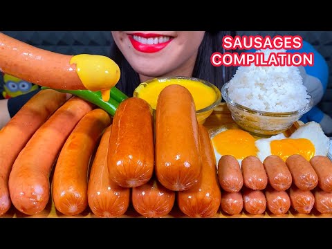 BEST OF STELLA ASMR SAUSAGES COMPILATION PART 1 MUKBANG MASSIVE Eating Sounds