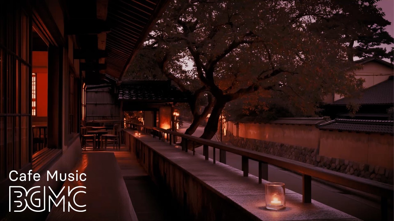 Autumn Terrace Cafe ☕ Piano Ballad Jazz for Evening Reading