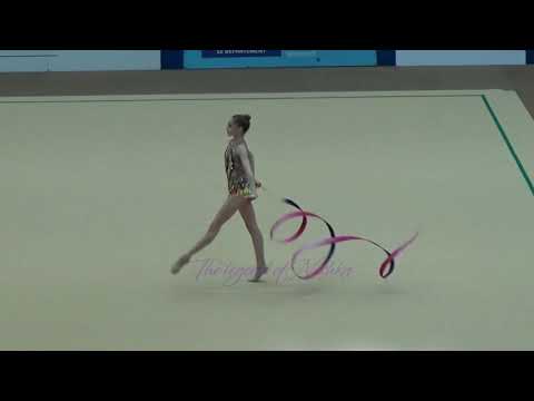Yelizaveta LUZAN (AZE) ribbon - 2018 Corbeil junior AA