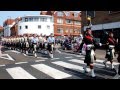 Argyll and Sutherland Highlanders March through Canterbury