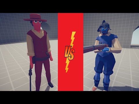 WILD WEST vs RENAISSANCE (Totally Accurate Battle Simulator - TABS)