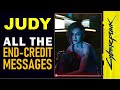 Judy: All End-Credit Messages | Cyberpunk 2077 (Ending Voice Messages & Reactions from Judy Alvarez)