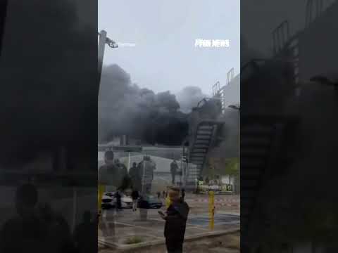 Plume of black smoke seen for miles after MISSLE ATTACK in Israel #foxnews #news #us #fox