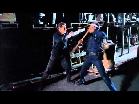Police Academy 6 Kung Fu robot scene fight