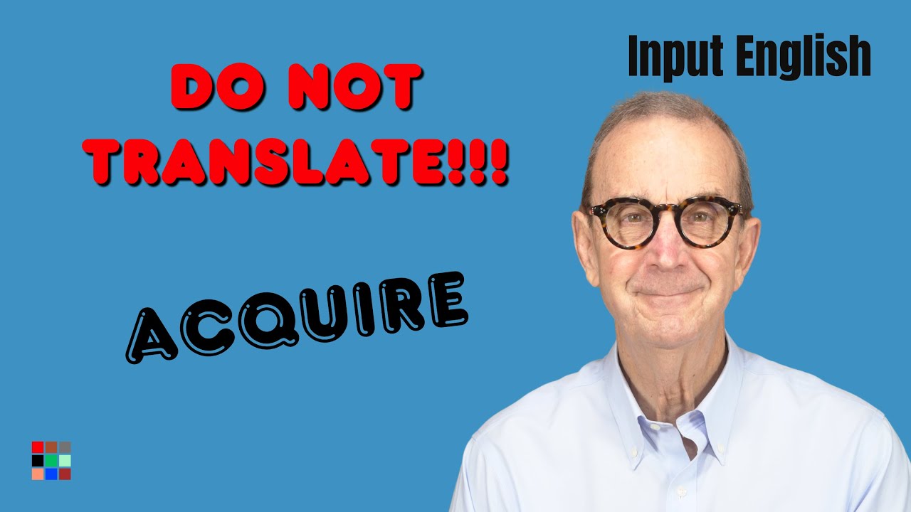 Don't Translate!  Learn Language with Comprehensible Input