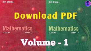 How To Download PDF Of RD Sharma Class 12th | Volume 1 | @SurajTechnology