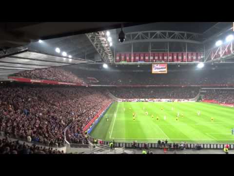 Ajax - Roda JC (31-10-2015) Applaus 14e minuut voor Johan Cruijff