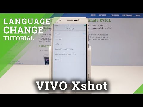 How to Change Language in VIVO Xshot - Set Up Language
