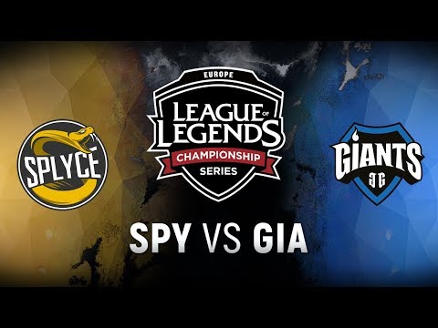 SPY vs. GIA - Week 5 Day 1 | EU LCS Summer Split | Splyce vs. Giants Gaming (2018)