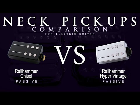 Railhammer CHISEL vs HYPER VINTAGE - Passive Neck Guitar Pickup Comparison Tone Demo