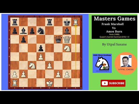 Frank Marshall Vs Amos Burn 1900 1-0 (Masters Game #1) by Utpal Sasane