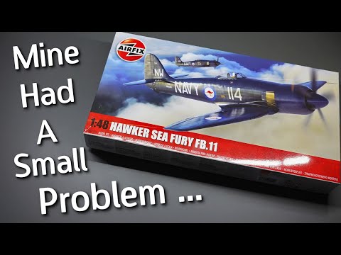 A Really Good Kit, If Mine Didn't Have This Issue! Airfix Hawker Sea Fury FB.11 Unboxing Review