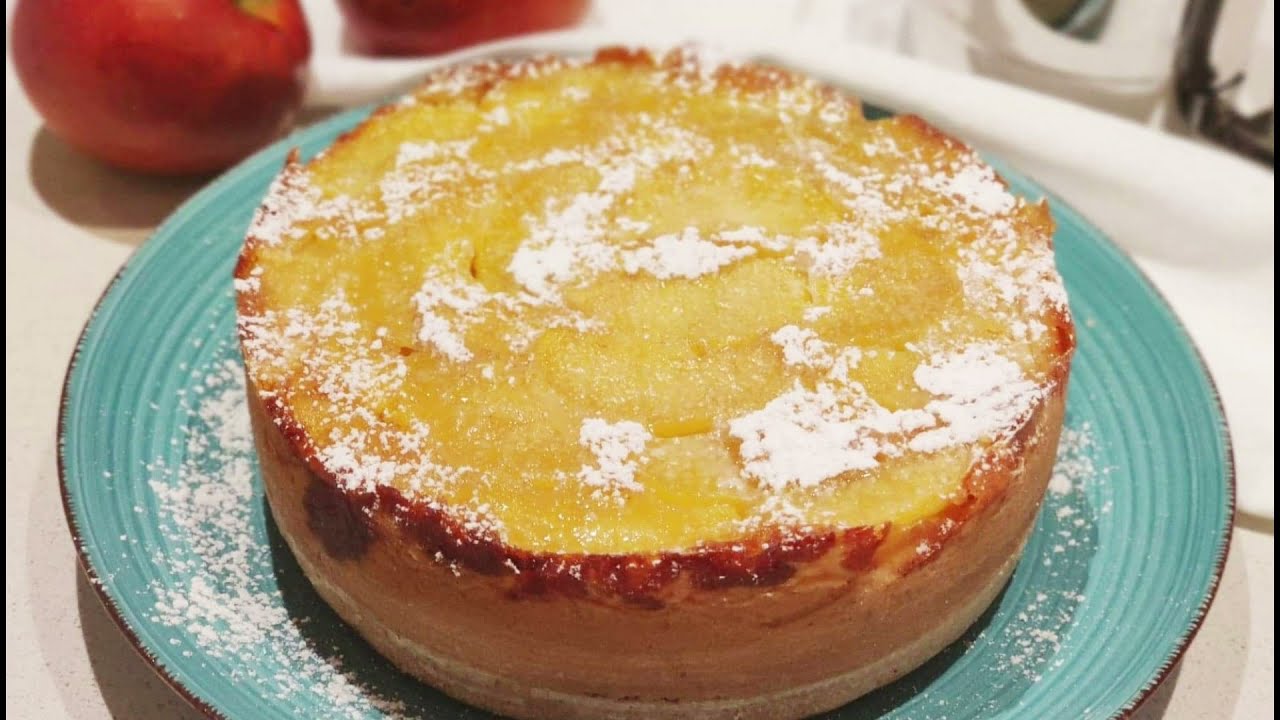 Gâteau renversé aux pommes sans gluten, sans beurre et sans huile