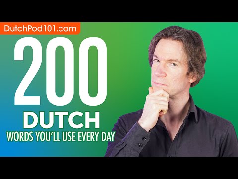200 Dutch Words You'll Use Every Day - Basic Vocabulary #60