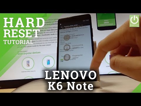 LENOVO K6 Note HARD RESET / Format / Factory Reset