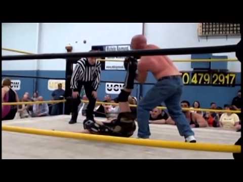 Trash Canyon vs JP Simms  - Lumberjack Strap Match - UCW Apil 3rd 2010