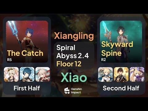 New Spiral Abyss 2.4 Floor 12 9 Stars - Xiangling/National Team & Xiao - F2P ($0 Spend)