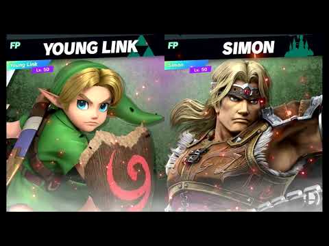 Super Smash Bros Ultimate Amiibo Fights – Young Link vs the World #70 Young Link vs Simon