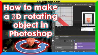 💫 How to make a 3d rotating object in Photoshop