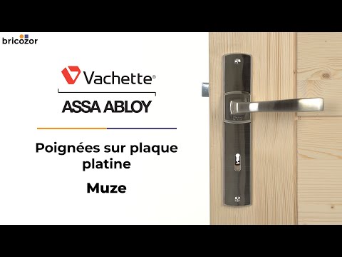 Poignées de porte sur plaques - EA 195 mm - platine - Muze VACHETTE