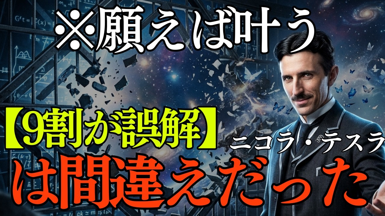 【ニコラ・テスラ】【9割が誤解】"願えば叶う"は間違いだった｜二コラテスラ｜引き寄せの法則｜ 潜在意識｜