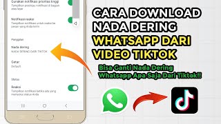 Download lagu How to Download WhatsApp Ringtones on TikTok | TikTok Ringtone Tutorial mp3