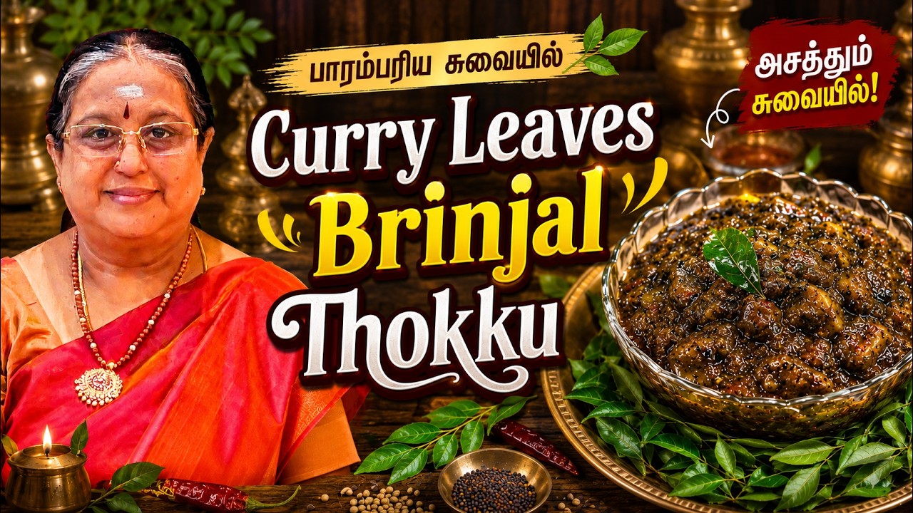 Curry Leaf Brinjal Thoku Recipe