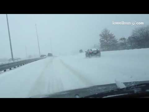 The drive into #Lowell on the Connector this morning. #Storm2014 #CouldBeWorse