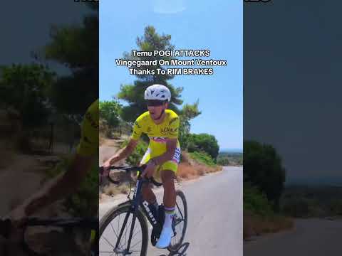 What an attack on TDF Stage 16. Epic battle on Mount Ventoux #tadejpogacar #tourdefrance #cycling