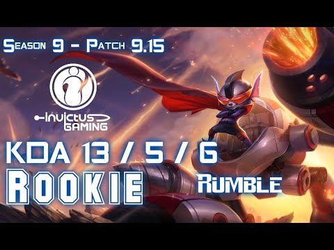 IG Rookie RUMBLE vs EZREAL Mid - Patch 9.15 KR Ranked