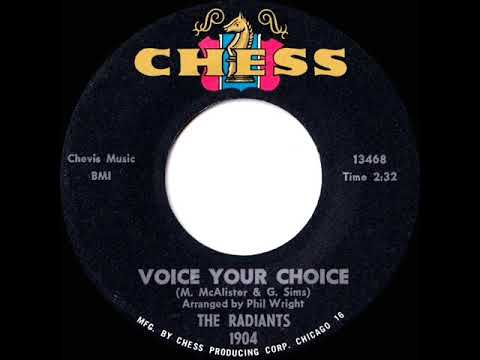1965 HITS ARCHIVE: Voice Your Choice - Radiants