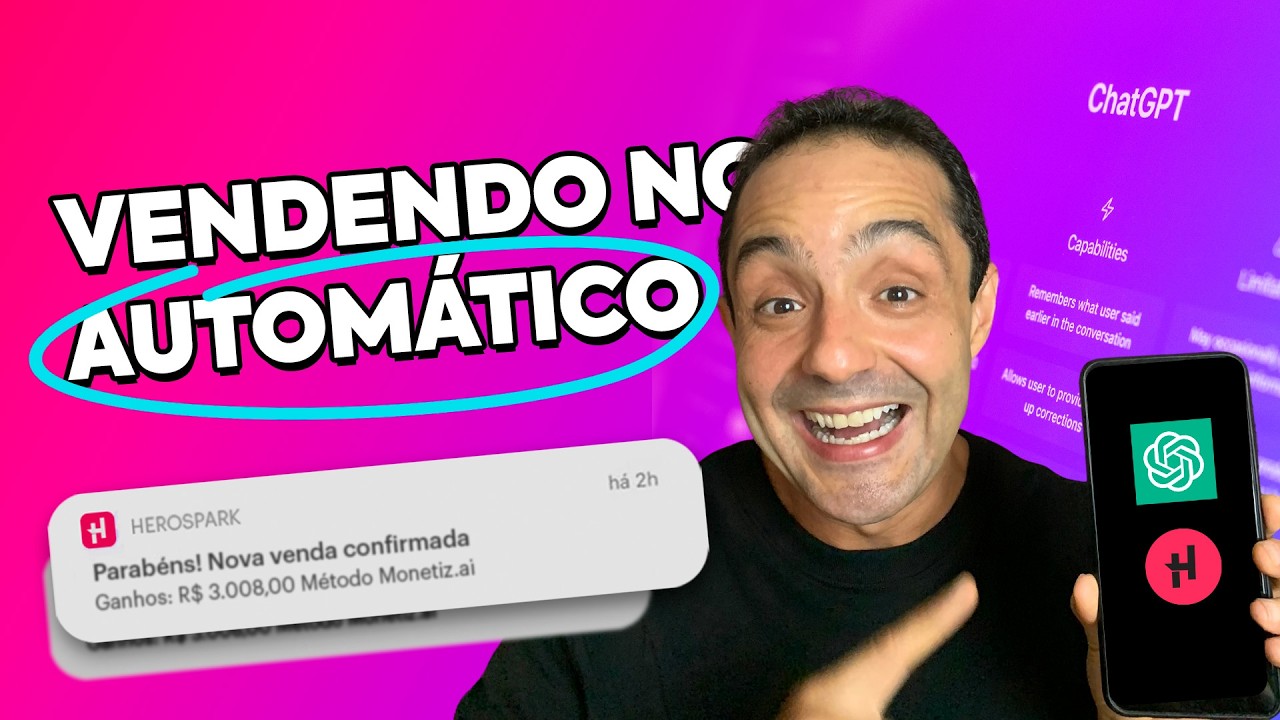 VENDER NO AUTOMÁTICO com ChatGPT e HeroSpark | Mostrei na prática