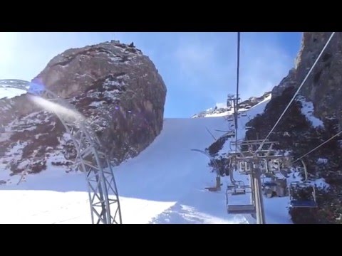 4/2/2016 Risalita integrale seggiovia triposto Leitner "Forcella Pomedes " a Cortina.