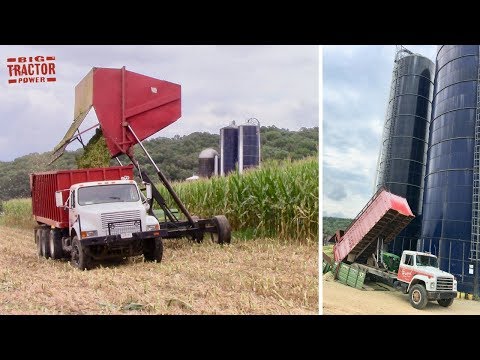 Dump Truck Filling a Silo