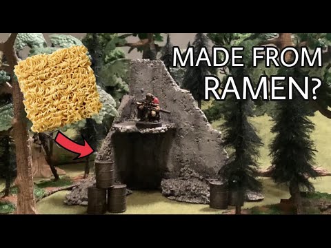 Terrain from RAMEN? Making 40k Ruins with Instant Noodles