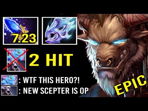 NEW CRAZY 7.23 Scepter Tauren 2 Hit K.O Most OP Spell Immunity Rework Delete Enemy Imba Hero Dota 2