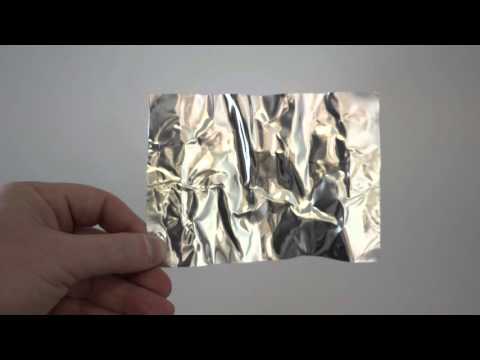 Vantablack on wrinkled aluminium foil - shot in hi resolution