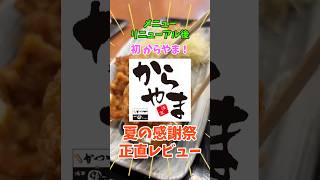 【からやま】リニューアル値上げ後の『からやま定食』夏の感謝祭正直レビュー