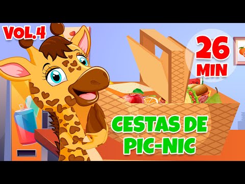 Cestas de PicNic Vol. 4 - Giramille 26 min | Desenho Animado Musical
