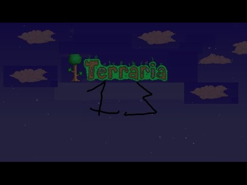 Terraria-episode 3- garden timelapse and eye fight!