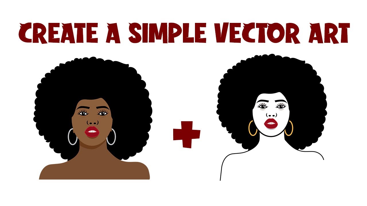 Creating A Simple Afro Art Vector For Tees