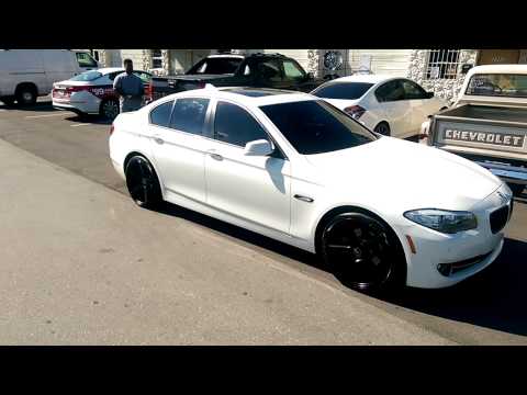 877-544-8473 20 Inch KMC District KM685 Black Concave Rims 2014 BMW 5 Series Review Wheels Miami