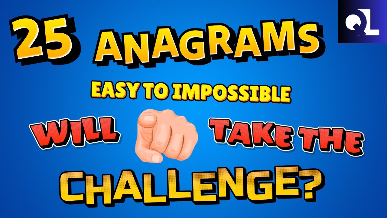 NEW Anagrams Quiz Game | How Many Will You Solve?
