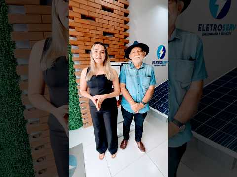 Energia Solar de qualidade, só com a Eletroserv. Vejam a opinião do Sr Tião de Pombal na Paraíba.