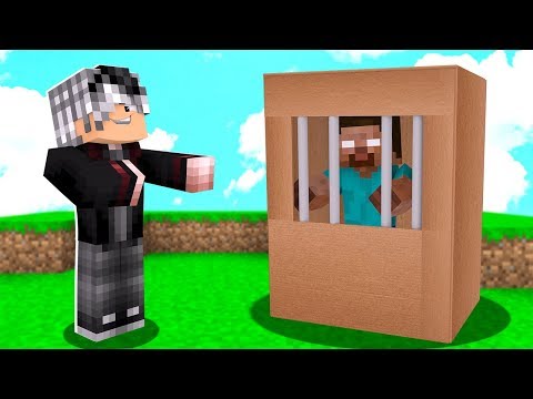 HEROBRİNE'I KARTON HAPSE ATTIM! 😱 - Minecraft