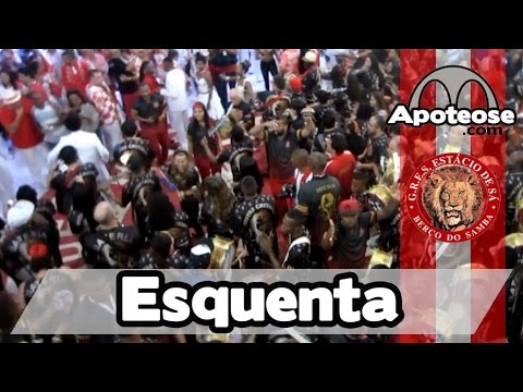 Estácio de Sá 2016 - Bateria (Esquenta) - Apresentação no Salgueiro